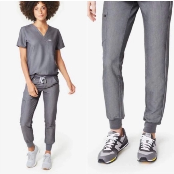 FIGS Zamora Jogger Graphite Scrub Pants PO1670 - Picture 9 of 14